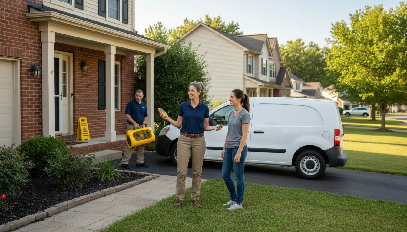 Residential water damage restoration in Hawk Run, PA